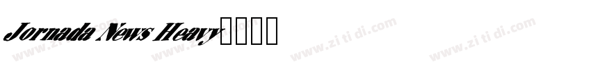 Jornada News Heavy字体转换